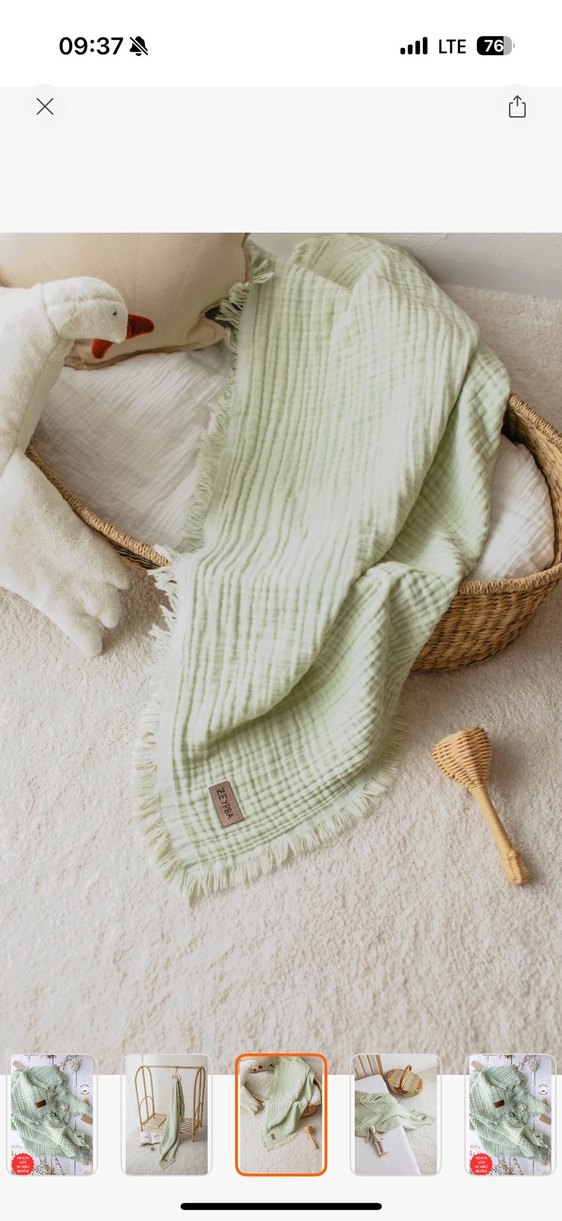 Üçlü müslin örtü  - Görsel 2