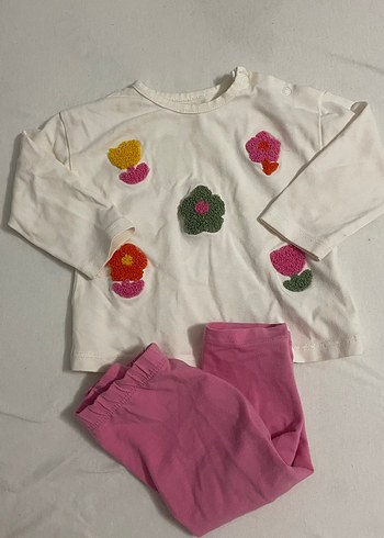 Uzun Kollu  Bebek Kız Kıyafet Seti - Görsel 2