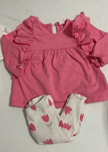 Uzun Kollu  Bebek Kız Kıyafet Seti - Görsel 3