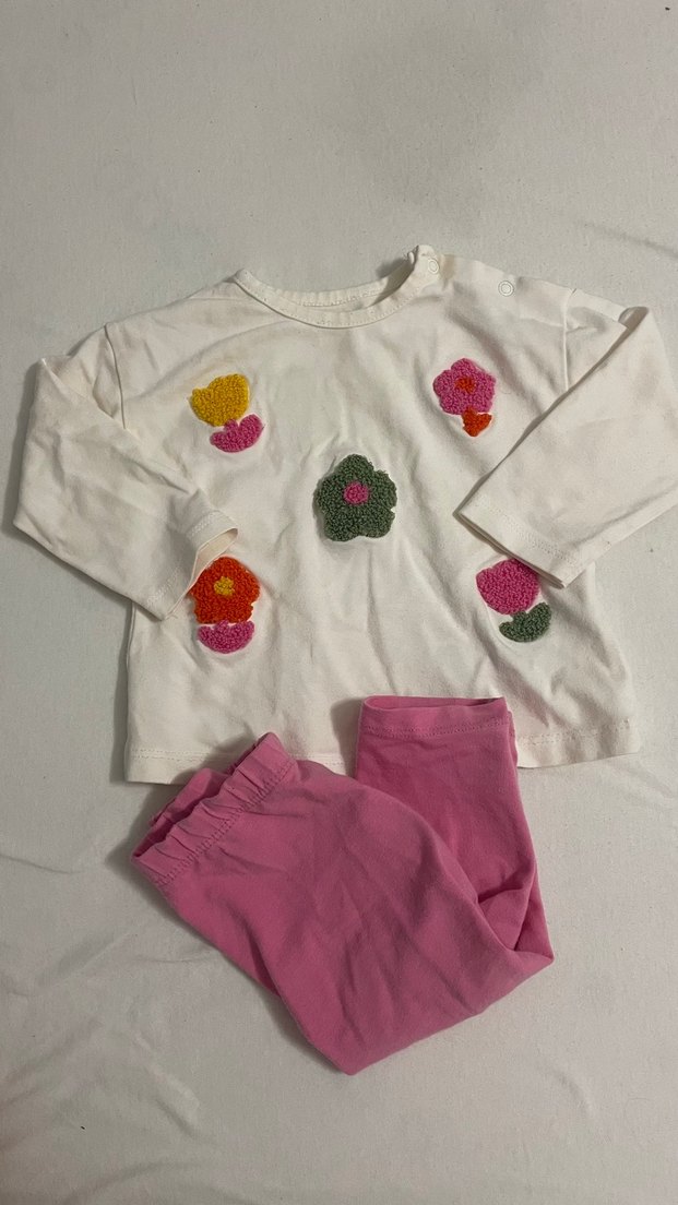 Uzun Kollu  Bebek Kız Kıyafet Seti - Görsel 2