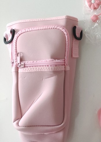 Pembe termos çantası