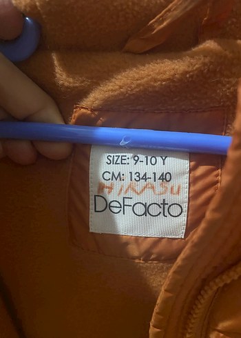 Turuncu kız çocuk Midi uzun Kışlık Mont - Görsel 5