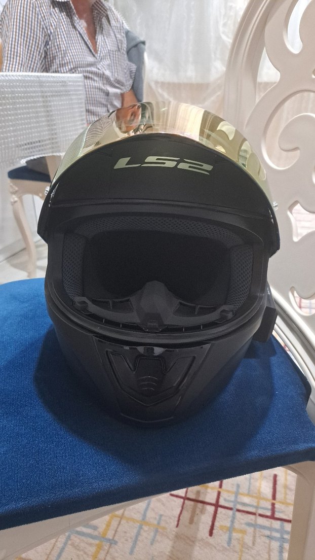 LS2 Çok Renkli Parlak Motosiklet Kaskı - Görsel 4