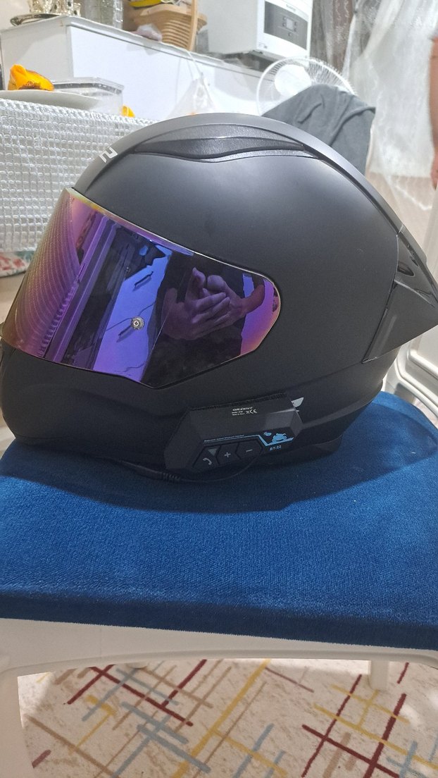 LS2 Çok Renkli Parlak Motosiklet Kaskı - Görsel 2