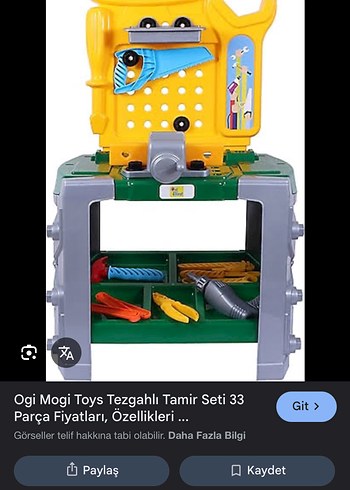 Ogi Mogi 33 Parça Tezgahlı Tamir Seti