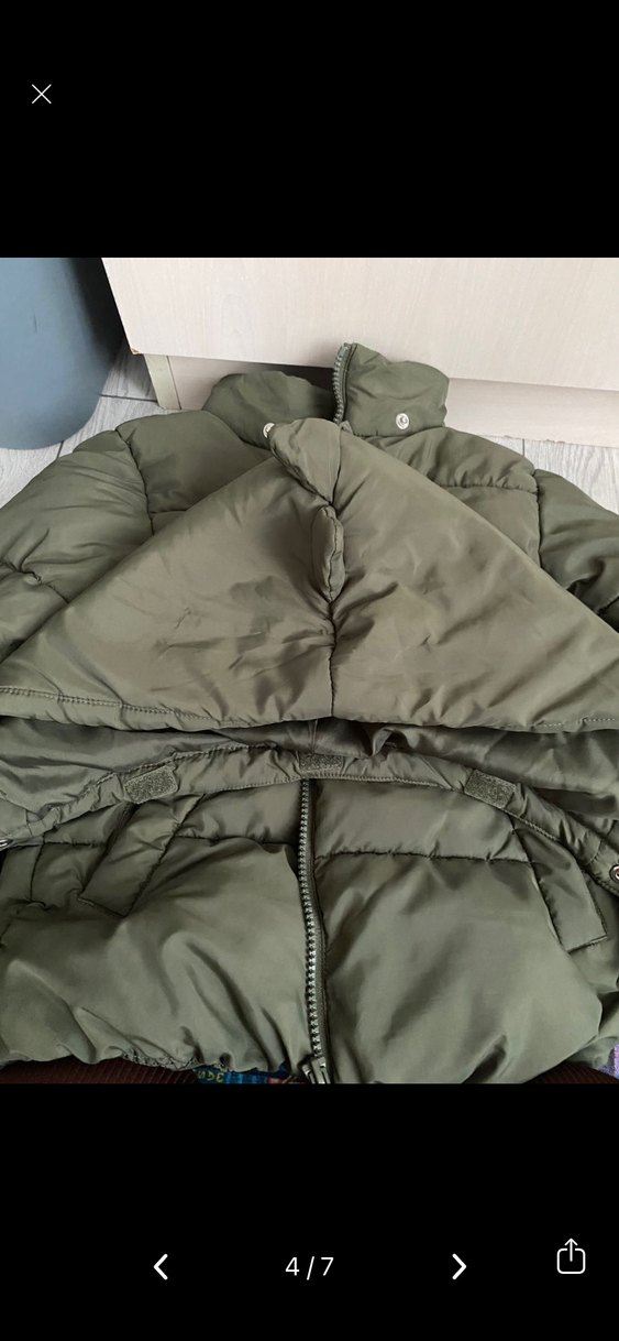 Düğmeli, Midi Boy, Yeşil Kadın Mont - Görsel 3