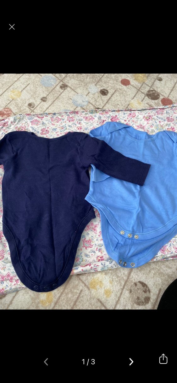 Uzun Kollu Mavi Bebek Body - Görsel 2