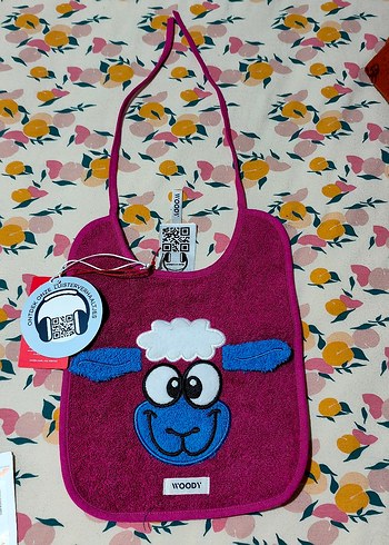 Renkli Baskılı Mor Bebek Önlüğü - Görsel 2