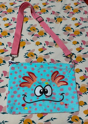 Pastel Renkli Baskılı Bebek Çantası - Görsel 2