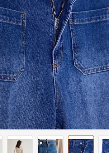 Normcore Midi Denim Pantolon - Görsel 5