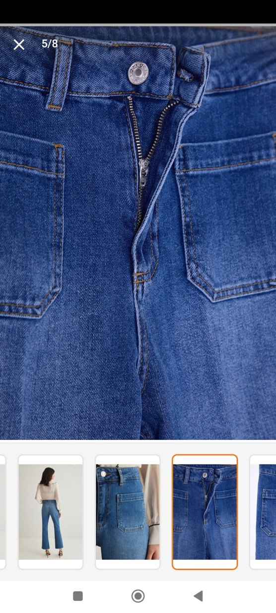 Normcore Midi Denim Pantolon - Görsel 5