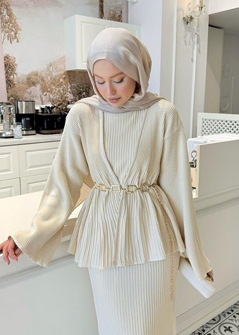 Ekru Elbise - Görsel 3