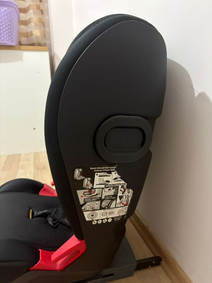 Karanlık Siyah Çocuk Oto Koltuğu Group II/III - Görsel 4