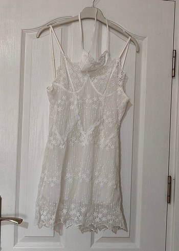 Beyaz gecelik takım - Görsel 3