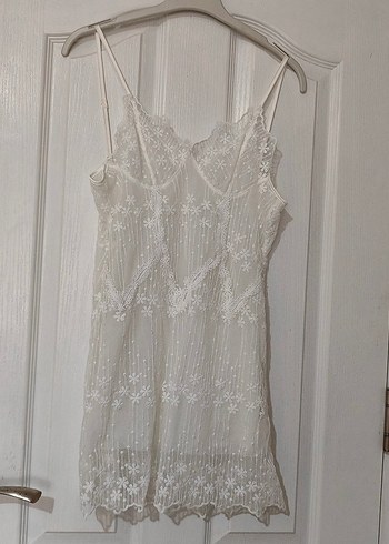 Beyaz gecelik takım - Görsel 2