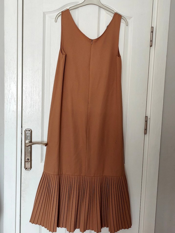 Pileli Kadın Uzun Elbise - Görsel 3