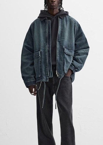 Zara denim ceket - Görsel 2