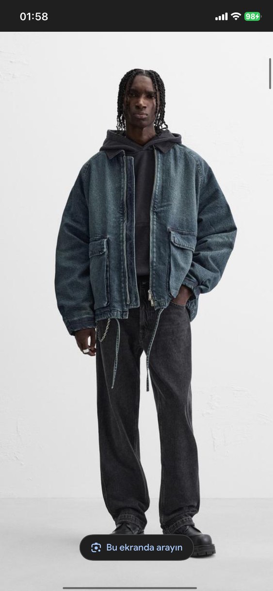 Zara denim ceket - Görsel 2