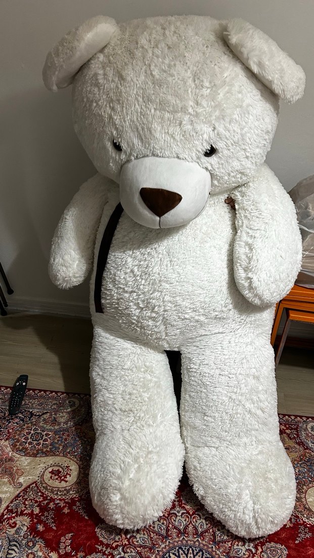 Beyaz Peluş Ayı Oyuncak 150 cm - Görsel 4