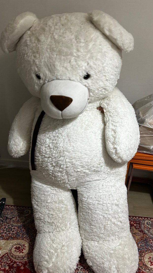 Beyaz Peluş Ayı Oyuncak 150 cm - Görsel 3