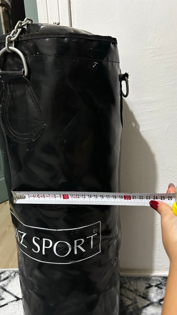 Yıldız Sport Siyah Deri kum torbası 70 cm - Görsel 5