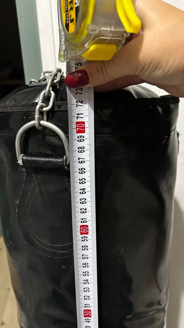 Yıldız Sport Siyah Deri kum torbası 70 cm - Görsel 4