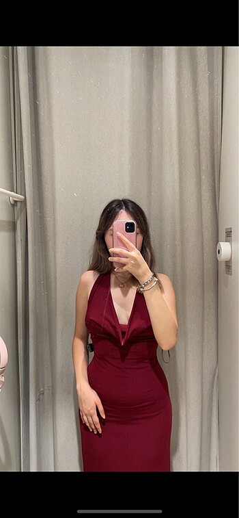 Stradivarius Stradivarius Bordo Elbise
