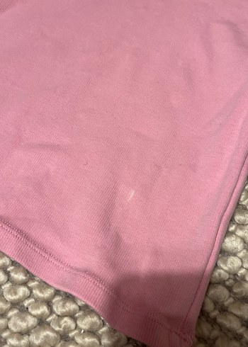 Zara Pembe Kısa Kollu Pamuklu Bluz