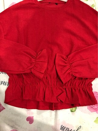 m Beden kırmızı Renk #bluz #yeni #sıfır ürün