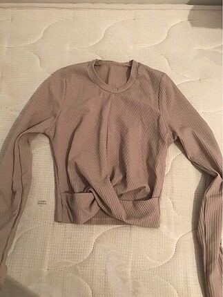 bej crop bluz