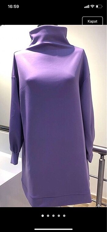 Scuba kumaş tunik