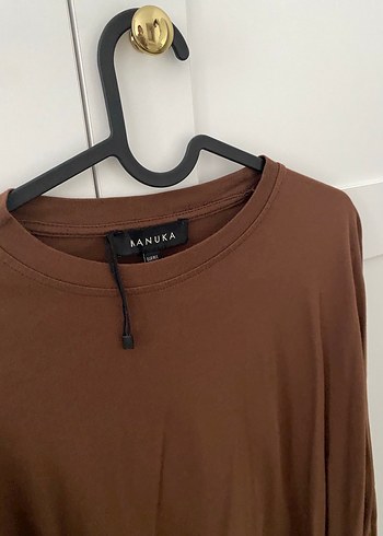 Manuka Kahverengi ve lila tunik