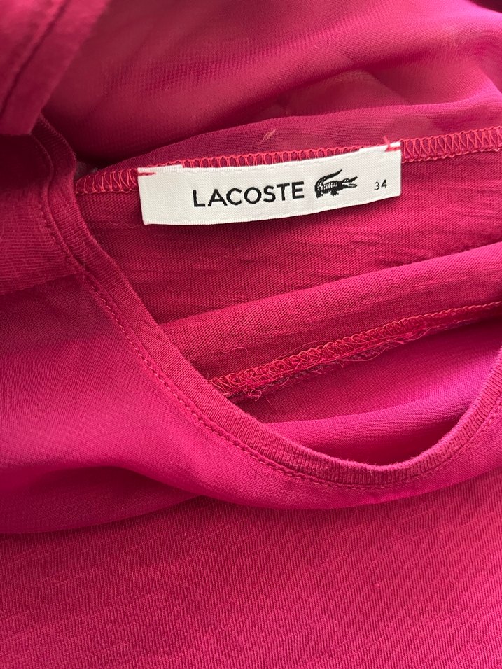 Lacoste Fuşya Tişört - Görsel 2