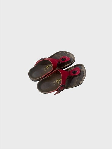 36 Beden kırmızı Renk Birkenstock Kırmızı Terlik