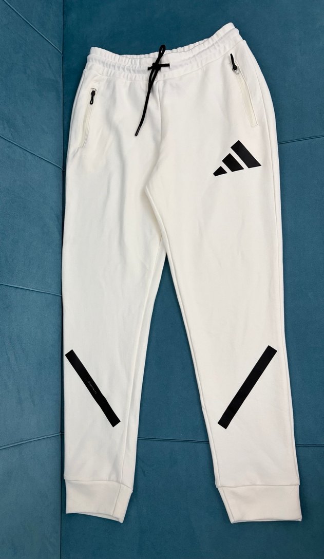 Adidas Beyaz Fermuarlı Erkek Eşofman Altı - Görsel 2