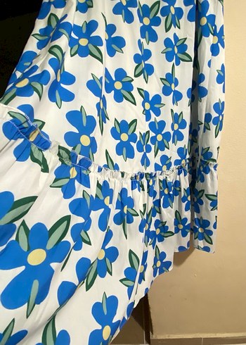 Mavi Midi Kadın Etekli Takım - Görsel 3