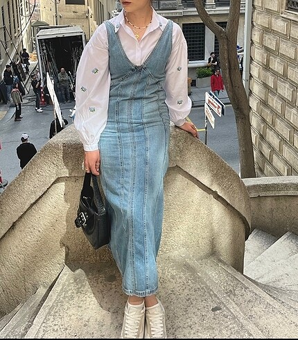 xs Beden Zara kot midi elbise