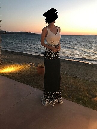 s Beden Parlak payetli balik elbise