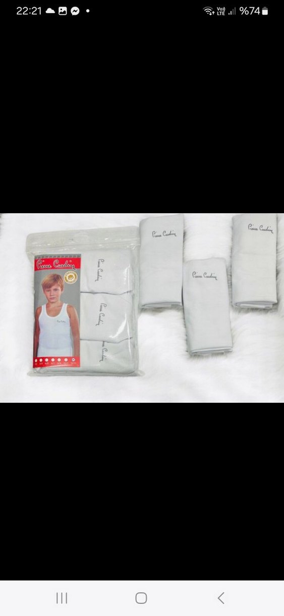 Pierre Cardin erkek çocuk atleti 3lü - Görsel 2