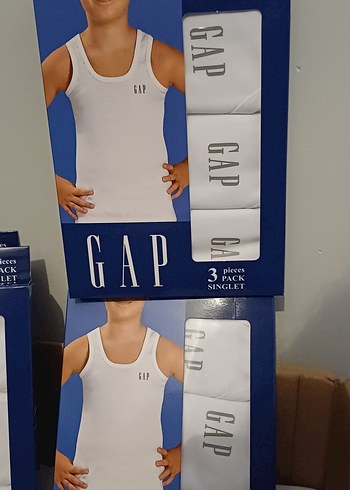 GAP Baskılı Erkek Çocuk Atlet 3'lü kutulu - Görsel 2