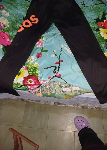 Siyah Adidas Baskılı Eşofman Altı - Görsel 4