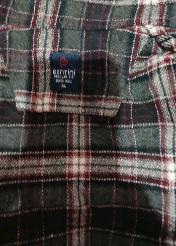 Gri Ekoseli Düğmeli erkek Gömlek - Görsel 2