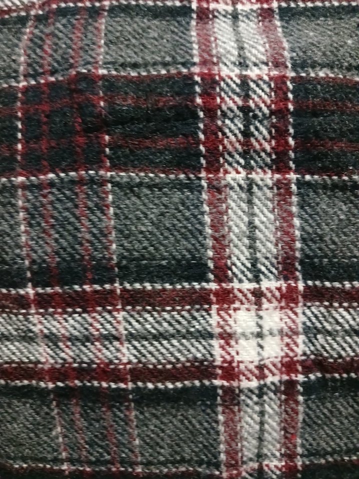 Gri Ekoseli Düğmeli erkek Gömlek - Görsel 4