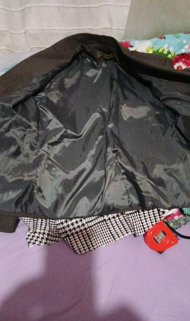 kahverengi tonu Düğmeli Kadın Blazer Ceketo - Görsel 4