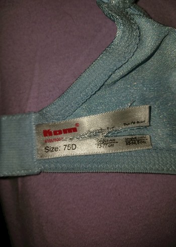 Pastel Mavi Vintage Dantelli Sütyen  75 d - Görsel 3