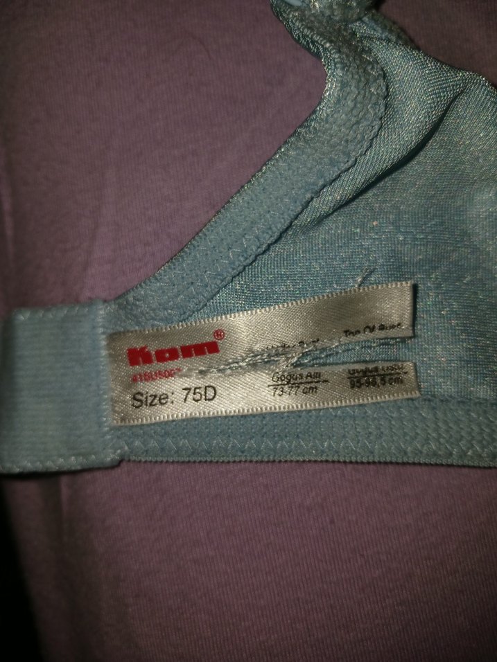 Pastel Mavi Vintage Dantelli Sütyen  75 d - Görsel 3