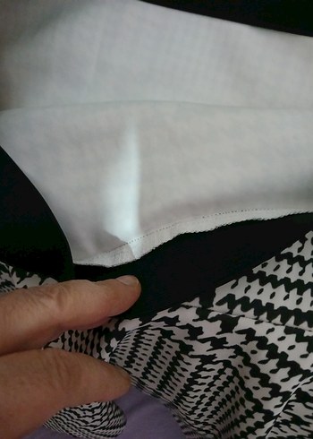 Kadın Gri Mini Ekose Etek - Görsel 3