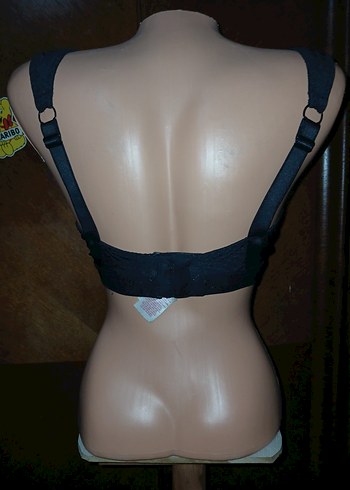 Siyah Goth Tarzı Spor Sütyeni - Görsel 2