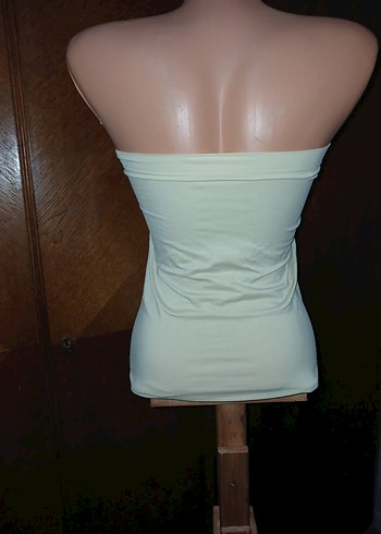 Beyaz Straplez Midi Büstiyer - Görsel 2