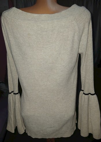 krem  i Bohem Salaş Triko Kadın Kazak - Görsel 3